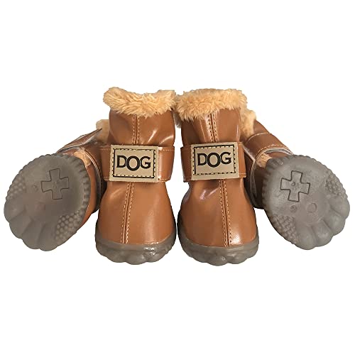 WINSOON Paw Hoof Protector in Size 2, Light Brown