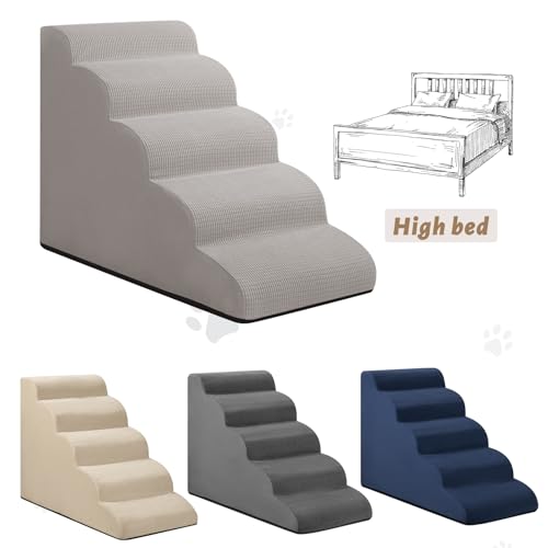 aodisman Animal Stair in Standard 5-Step 22.2"H, Light Grey