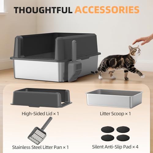 WoofiGo Litter Box in X-Large, 1 - Dark Gray (Pack of 1)