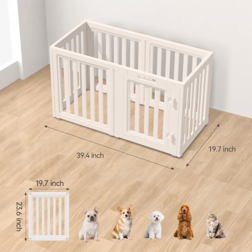 everfront Pet Playpen in 24", White