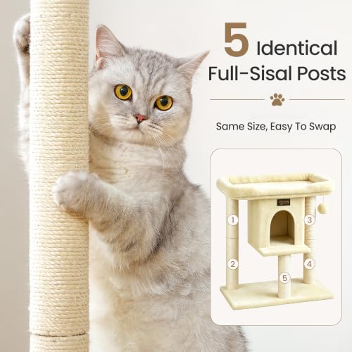 Feliskyn Pet Activity Structure in 28 Inches, Beige