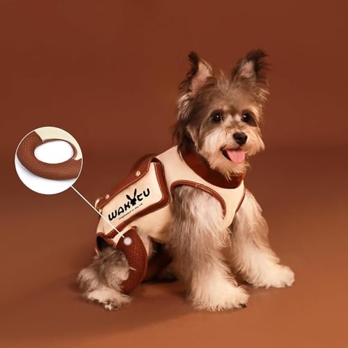 wakytu Animal Harness in Medium(8-13 LBS), 1.0 White