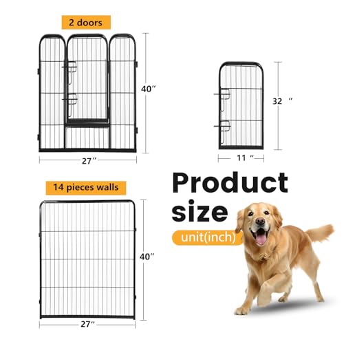 FDW Pet Playpen in Black