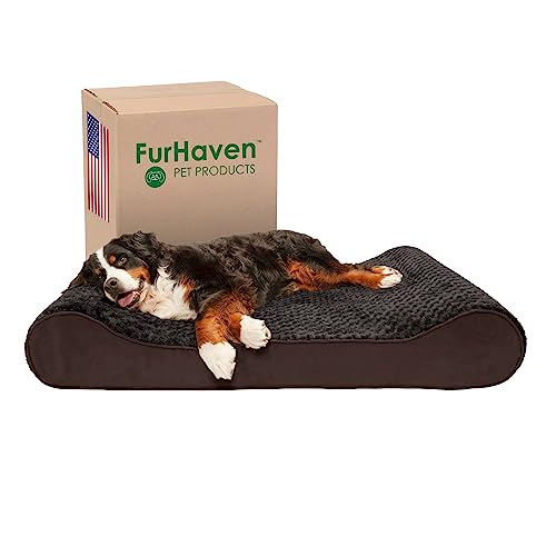 Furhaven Pet Bed Mat in Giant, Ultra Plush (Chocolate)