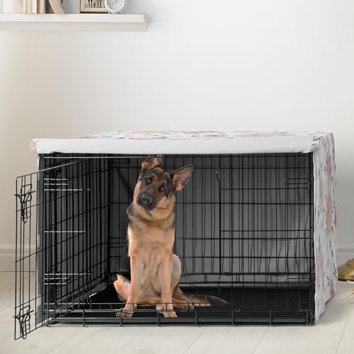 Sweet Jojo Designs Animal Cage in 48in. x 30.5in. x 32.5in., Pink and Grey Watercolor