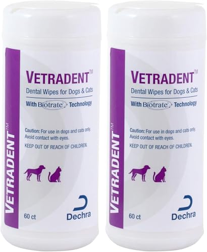 Vetradent Pet Supplies in 60ct (Pack of 2), White