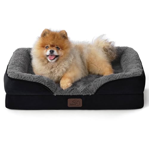 Bedsure Pet Bed Mat in 24"l X 18"w X 6"th, Plush-Black