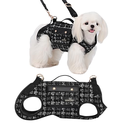 wakytu Animal Harness in Small(4-8 LBS), 2.0 Black