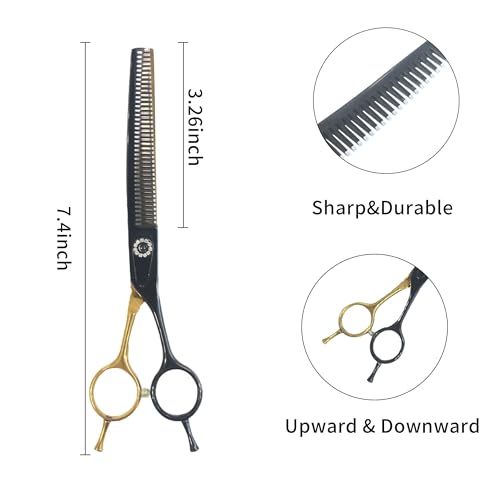 hyzrqwyw Scissors in 1 piece - Curved Blender, Black Gold