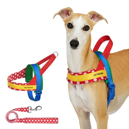 VETRESKA Animal Harness in M(Chest: 24.0"-31.9"), Chroma Red