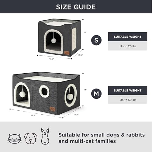 Bedsure Pet Activity Structure in Widen, Dark Grey