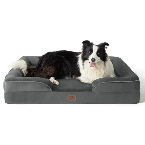 Bedsure Pet Bed Mat in 35"l X 25"w X 6.5"th, Dark Grey