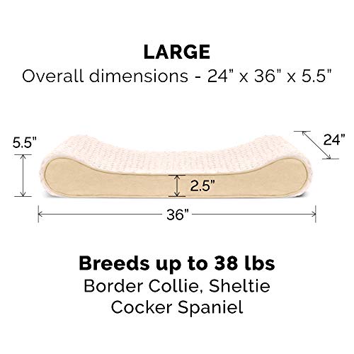 Furhaven Pet Bed Mat in Large, Ultra Plush (Cream)