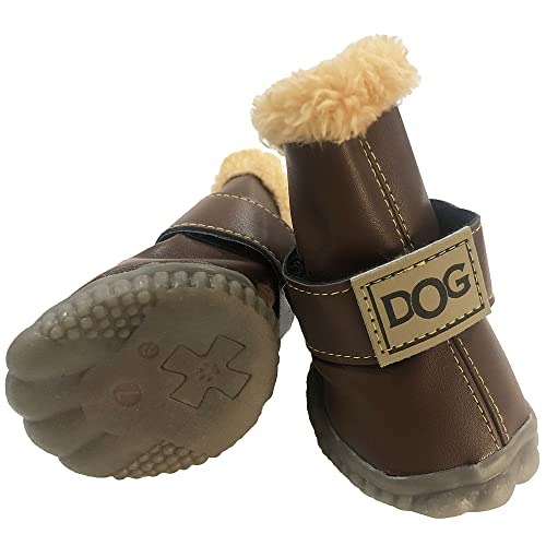 WINSOON Paw Hoof Protector in Size 1, Dark Brown