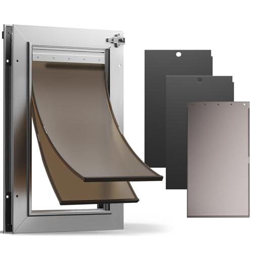 VOSOIR Pet Door in Medium, Silver