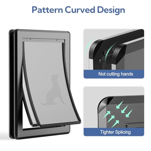Parab House Pet Door in Dark Black