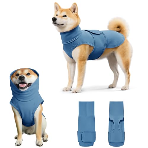 Haloumoning Pet Apparel in X-Small, Blue