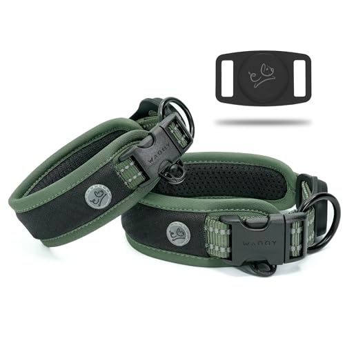 WaggyLife Animal Collar in XS (11.8"-13.8"), Green