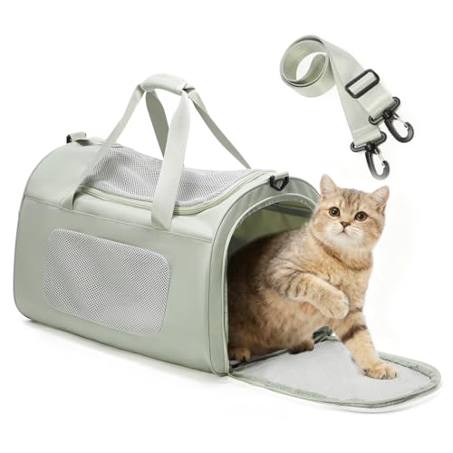 WEPLAN Animal Carrier in 17.7"L x 11.4"W x 12.5"H, A-Medium-Green