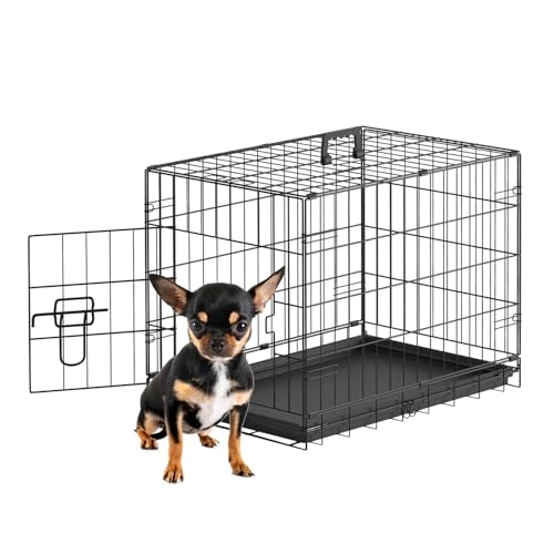 FDW Animal Cage in 24.0"L x 16.0"W x 19.0"H, Black