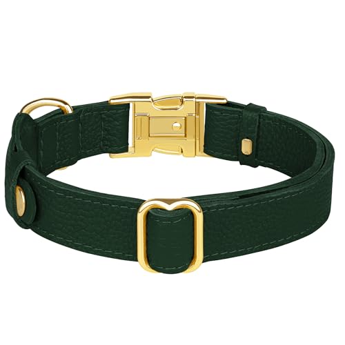BUDKAS Animal Collar in XS, 9"-12" Neck Fit, Green