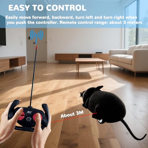 Pixibond Pet Toy in 15 x 9 x 7cm/5.9 x 3.5 x 2.8inch, Black