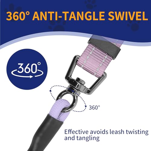 kazazoo Leash in Adjustable (5.5ft to 8.5ft), Gradient Purple