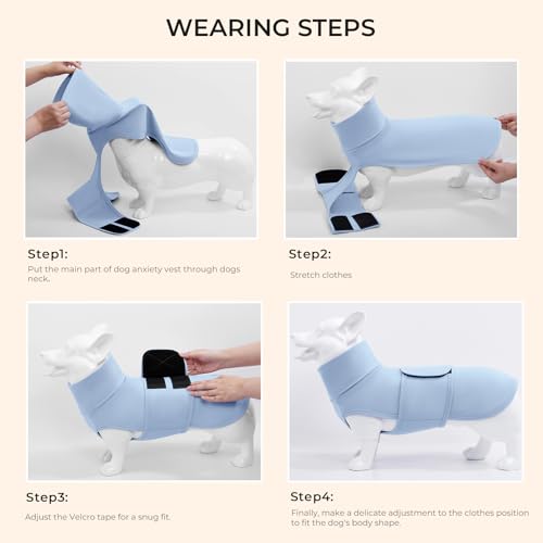 Haloumoning Pet Apparel in X-Small, Sky Blue