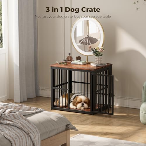 Lyromix Animal Cage in 26.9"L x 20.9"W x 24.0"H, Brown