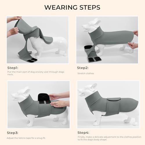 Haloumoning Pet Apparel in X-Small, Grey