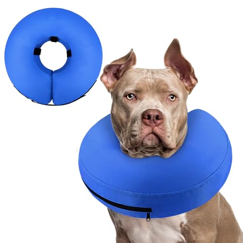 Supet Animal Recovery Collar Cone in XXL(Neck 18.5"-23.5"), Solid Blue