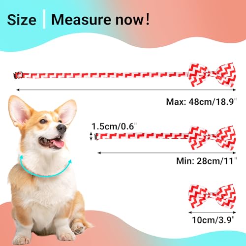 Segarty Pet Apparel in Adjustable, fits neck sizes 7.9''-17.9'', 30pcs-Happy Time