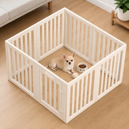 everfront Pet Playpen in 24", White