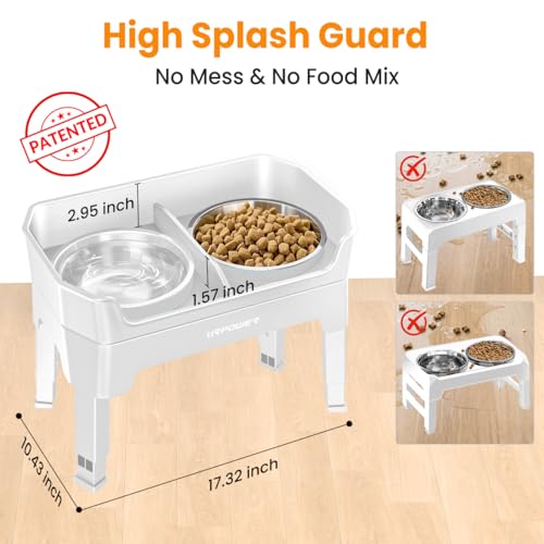 URPOWER Pet Feeder in Large, Light Grey