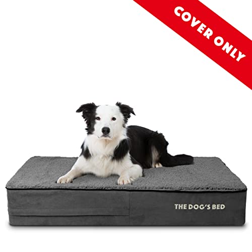The Dog's Balls Pet Supplies in Large Spare Cover (6" Deep), Grey Plush