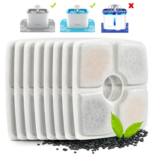 Veken Potable Water Filter in 4.9 x 4.9 x 0.4in, White