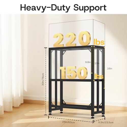 MEWSDEN Item Stand in (10 Gallon)24.8"x9.25", Black