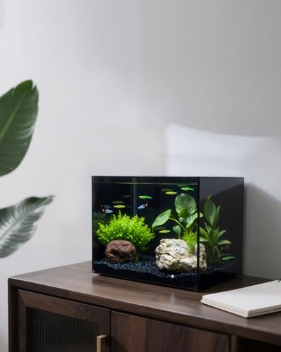 minilake Vivarium in 2.5 Gallon, Black