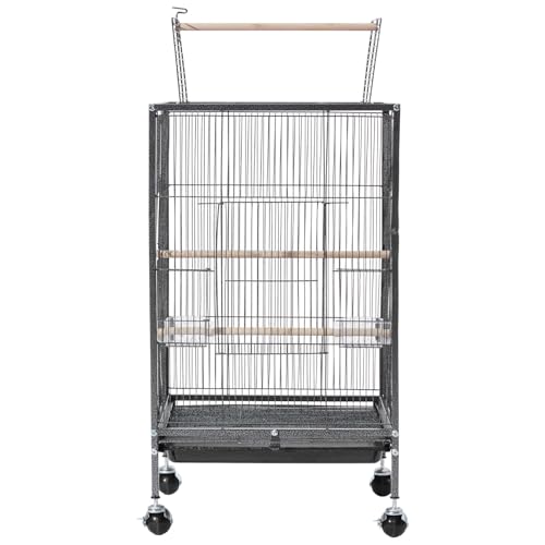 VEVOR Animal Cage in 18.0"L x 18.0"W x 30.0"H, Black