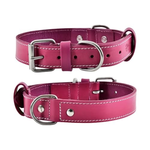 DowgClub Animal Collar in S (11"-14"), Pink