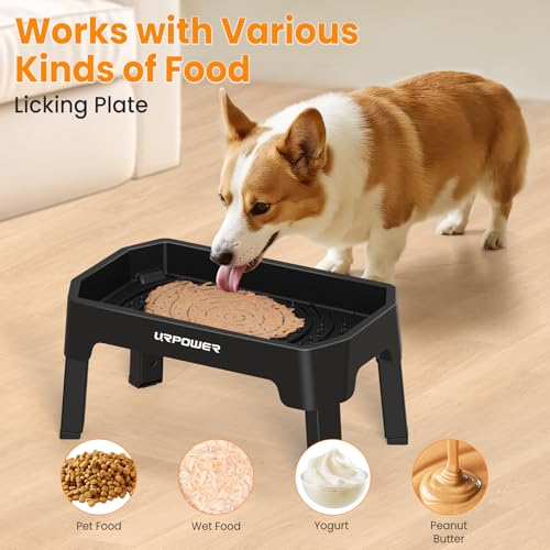 URPOWER Pet Feeder in Large, Matte Black