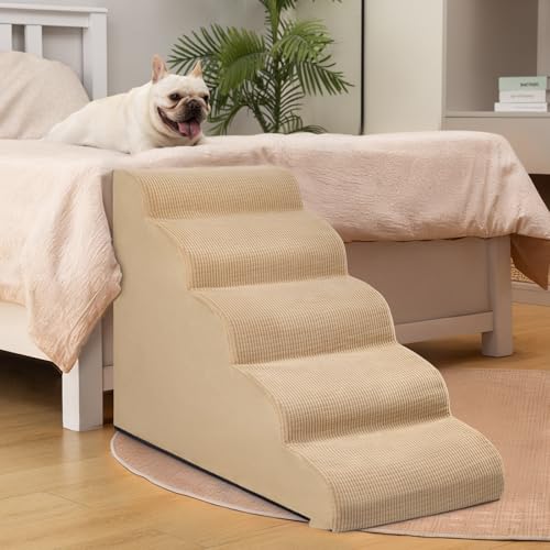 aodisman Animal Stair in Standard 5-Step 22.2"H, Khaki