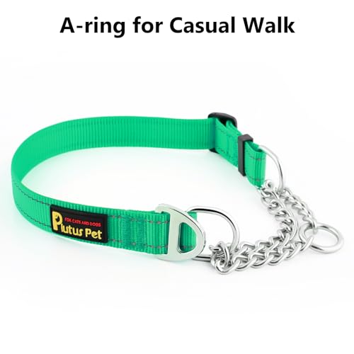 PLUTUS PET Animal Collar in Small, Green