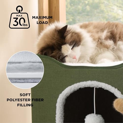 Bedsure Pet Activity Structure in Single, Loden Green