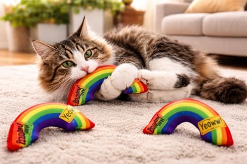 Yeowww! Pet Toy in 6 inches, Rainbow