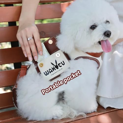 wakytu Animal Harness in Small(4-8 LBS), 1.0 White