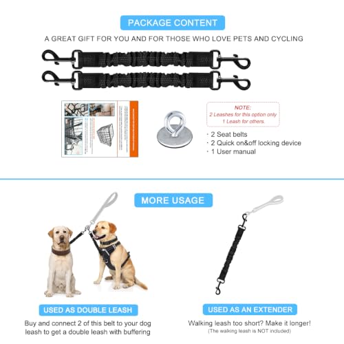 MATTISAM Animal Harness in Universal, 2Pcs Black
