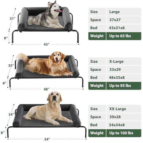RRPETHOME Pet Bed Mat in 54.0"L x 34.0"W x 8.0"Th, Black