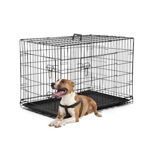 FDW Animal Cage in 36.0"L x 22.0"W x 24.0"H, Black