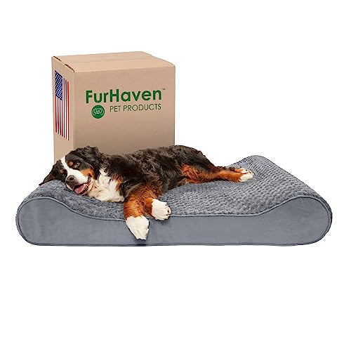 Furhaven Pet Bed Mat in Giant, Ultra Plush (Gray)